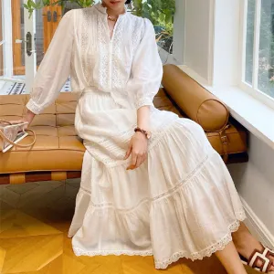 Women's Casual Fashion White Dress