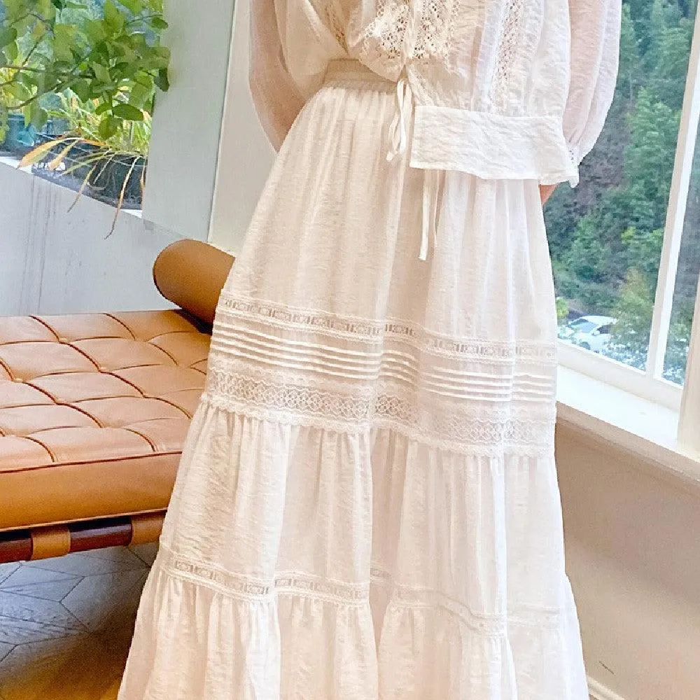 Women's Casual Fashion White Dress