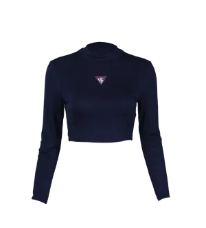 Women's Long Sleeves Crop-top (Emblem)